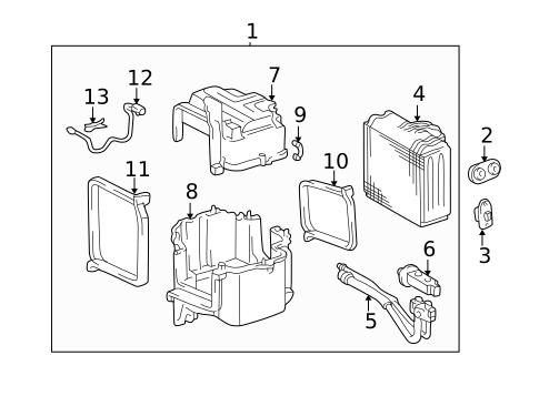 Evaporator Components for 2001 Toyota Tundra #0