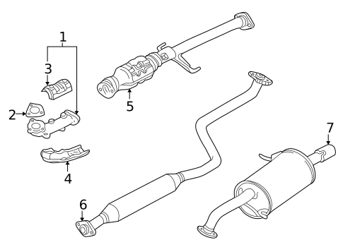 Catalytic Converter for 2003 Mazda Protege5 #0