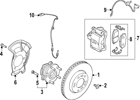 Front Brakes for 2025 Kia K4 #0
