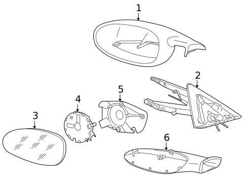 Outside Mirrors for 2008 Porsche Boxster #0