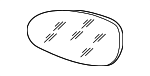 99773103510 - Body: Mirror Glass for Porsche: 911, Boxster, Cayman Image
