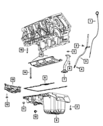 6100306 - 2.7L Gas; Engine: Hex Head Bolt And Coned Washer, Mounting for Mopar Image