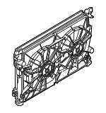68002781AC - : Cooling Module for Chrysler: Pacifica Image