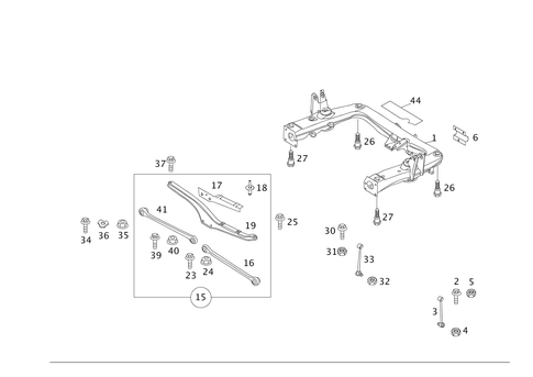 Rear Axle Support for 2009 Smart Fortwo #0