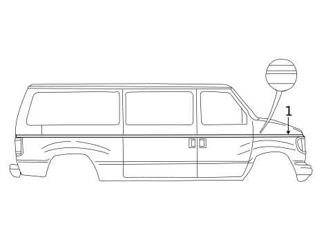 Stripe Tape for 1993 Ford E-350 Econoline #0