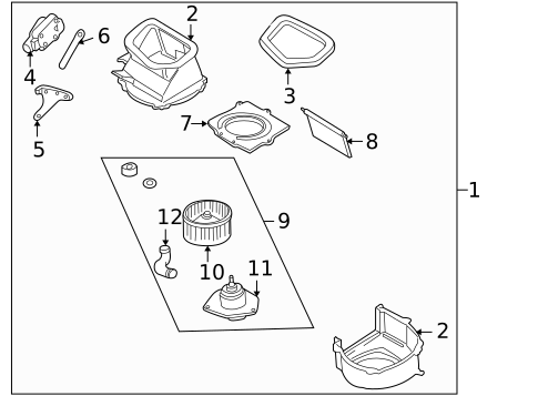 Blower Motor & Fan for 1998 INFINITI QX4 #0
