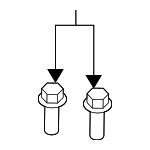 92138943 - Body: Cowl Grille Bolt for Chevrolet: Caprice | Pontiac: G8 Image
