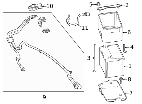 Battery for 2014 INFINITI Q50 #0