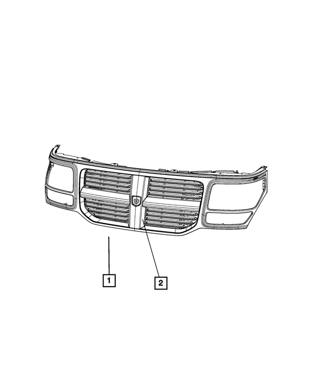 1EY99SW1AE - Exterior Ornamentation: Radiator Grille for Mopar Image