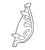 MR564850YA - Body: End Cover for Mitsubishi Image