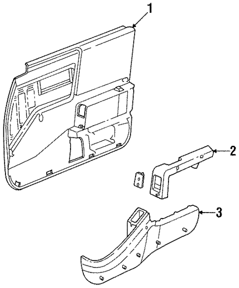 Interior Trim - Front Door for 1987 Dodge Lancer #0