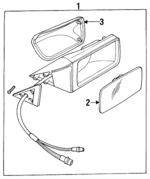 HMD3042CC - Body: Mirror Assembly for Jaguar Image