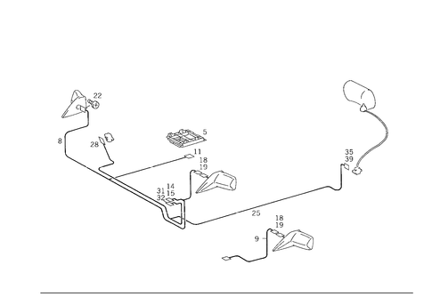 Rearview Mirror Adjustment and Rear Headrest Adjustment for 1986 Mercedes-Benz 300E #1
