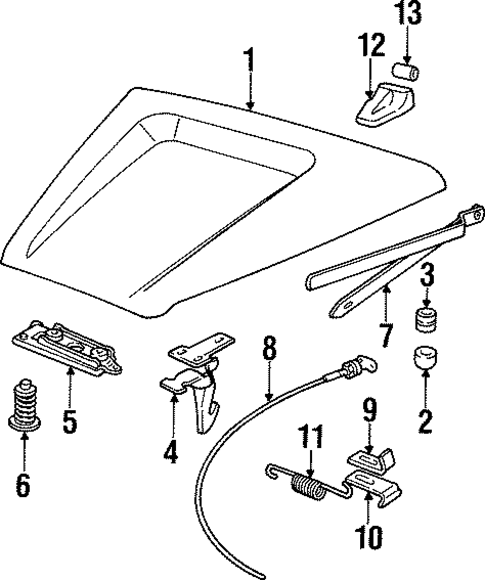 Hood & Components for 1997 Land Rover Defender 90 #0