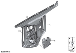 51375A2B0D5 - : Window Lifter Without Motor, Rear Left for BMW Image