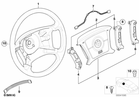 Steering Wheel for 2000 BMW 750iL #0