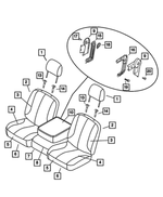 1FA611D5AA - Interior Trim: Seat Armrest for Mopar Image