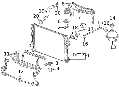 Radiator & Components for 2019 Chevrolet Silverado 1500 #32