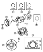 68102977AB - 5.7LGas; Engine: Crankshaft Bearing Kit for Mopar Image