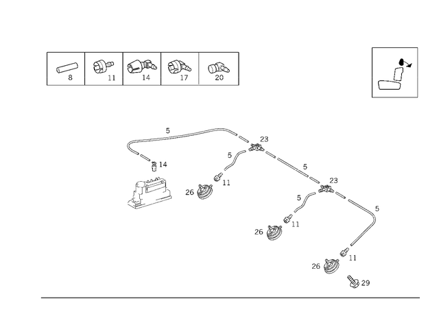 1581435 - Vacuum System: Piping for Mercedes-Benz Image image
