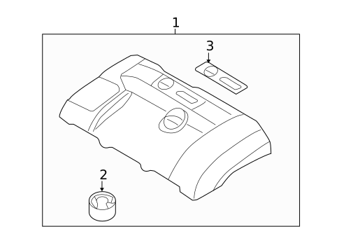 Engine Appearance Cover for 2009 Volvo S80 #0