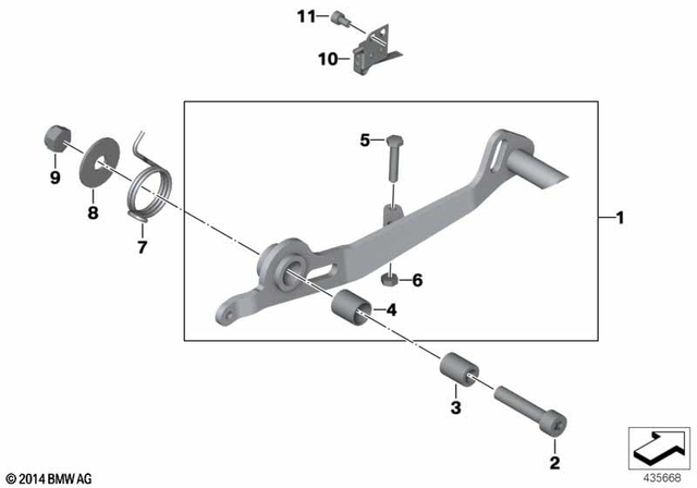 35317675476 - : Brake Pedal for BMW-Motorrad Image