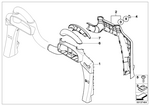 51437117264 - Vehicle Trim: Cover,Rr Right Belt Outlet Trim,Frntside for Mini Image