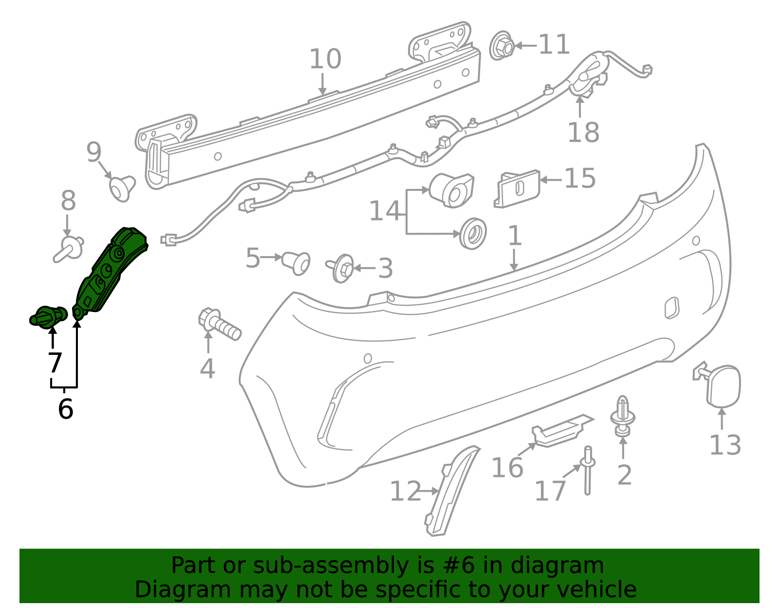 42396481 - Rear Driver Side Bumper Fascia Guide 2016-2022 Chevrolet ...