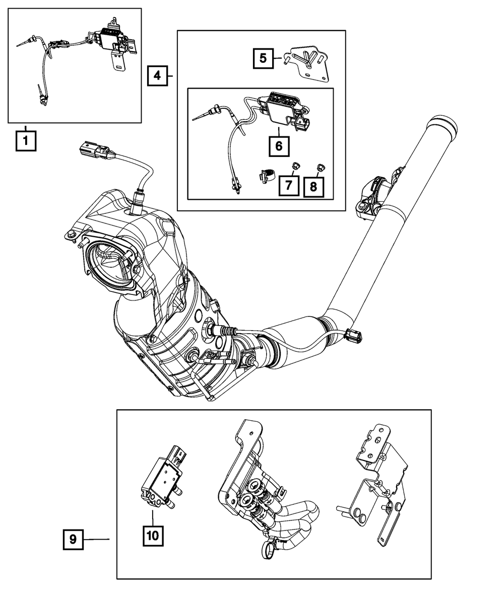 Differential Pressure Sensor - Mopar (68365062AA)