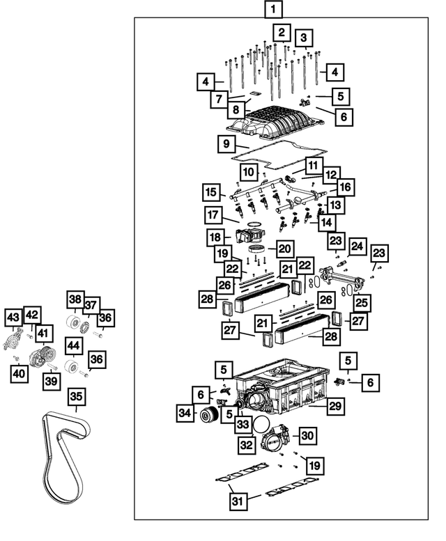 53010864AD - : Fuel Rail for Mopar Image