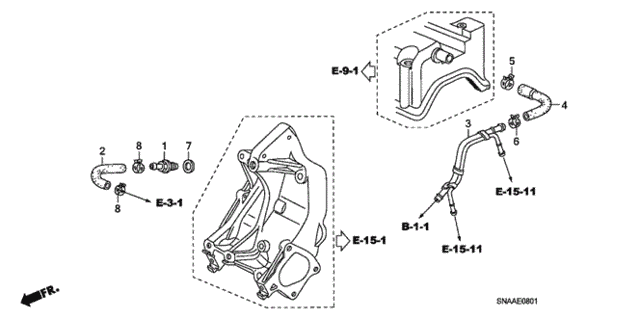 PCV Tube (2.0L) for 2009 Honda Civic #0
