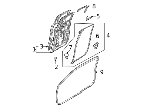 Door & Components for 2023 Mazda MX-30 EV #1