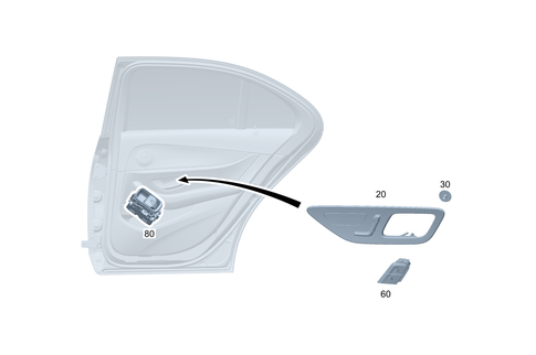 Switch in Rear Door Trim for 2023 Mercedes-Benz GLC300 #0