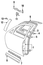 12362447 - Body: Door Shell for Oldsmobile: Achieva Image