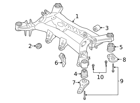 Rear Suspension Mounting for 2019 BMW Z4 #0