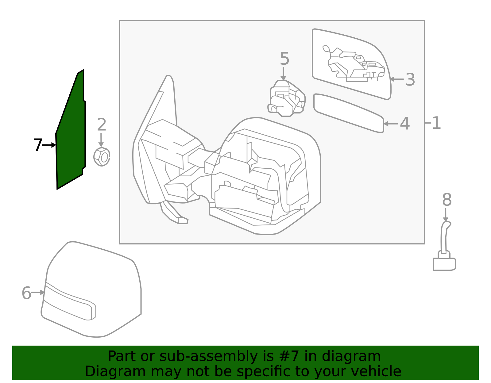Genuine Front Door Corner Inner Cover (rh) (a61 Titan) - 80292