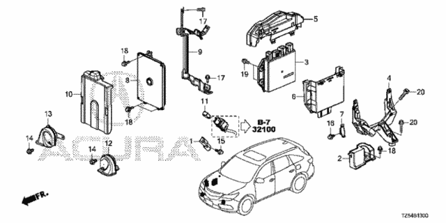 Control Unit (Engine Room) (1) for 2014 Acura MDX #0
