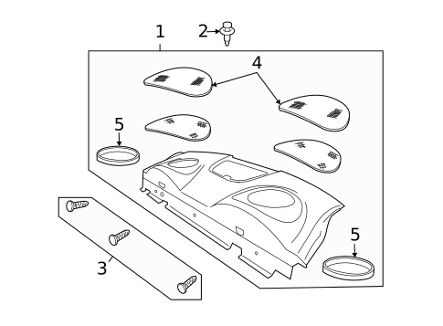 Interior Trim - Rear Body for 2004 Pontiac GTO #1