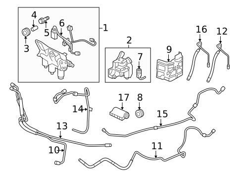 Auto Leveling Components for 2009 Porsche Cayenne #0