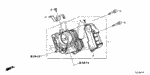 164005A2A02 - Engine: THROTTLE BODY, ELECTRONIC CONTROL (GMF4A) for Honda Image