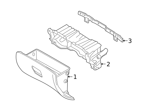 Glove Box for 2009 Kia Rondo #0