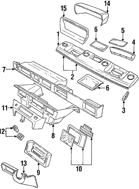 Instrument Panel for 1993 Land Rover Defender 110 #0