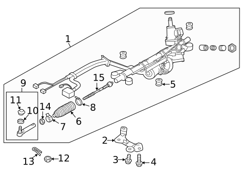Steering Gear & Linkage for 2014 Subaru Forester #0