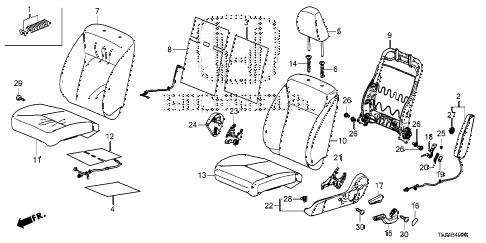 Front Seat (L.) for 2016 Honda Fit #0