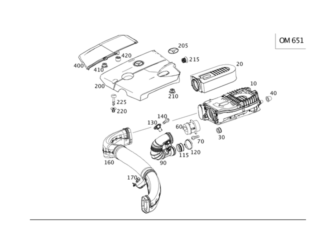 651094010464 - : Air Filter Element for Mercedes-Benz Image