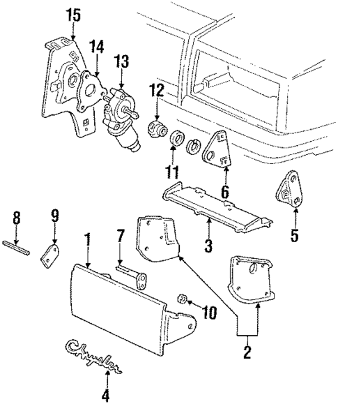 Headlamp Components for 1989 Chrysler New Yorker #0