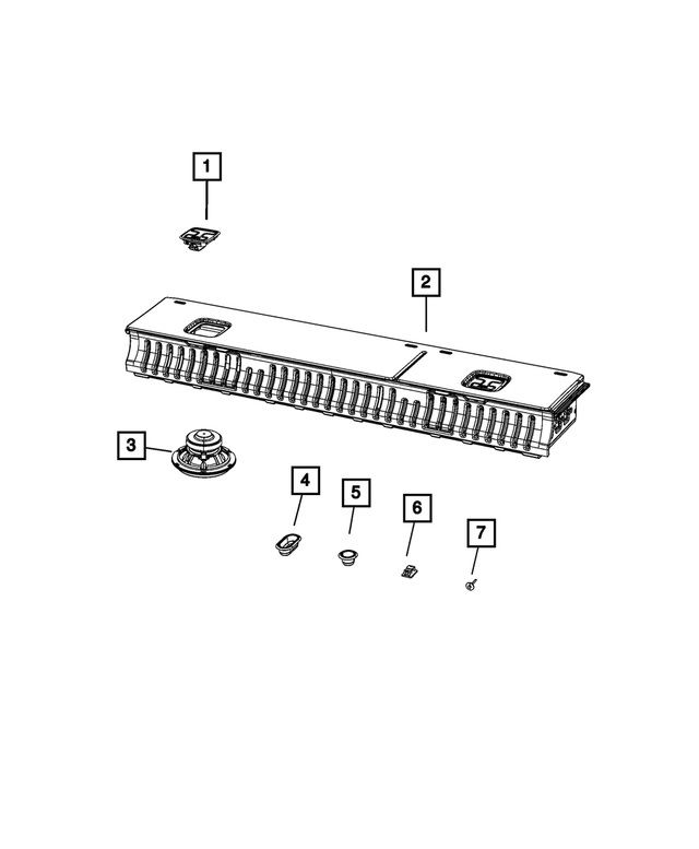 6UL76RN8AA - Interior Trim: Storage Bin for Mopar Image