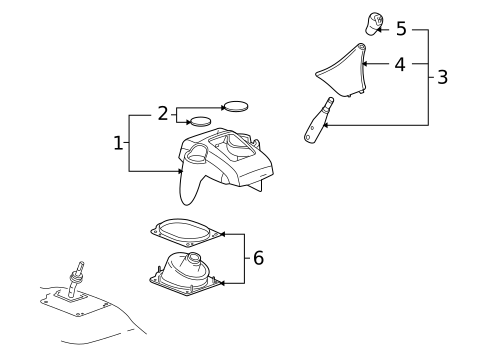 Center Console for 2007 Isuzu i-370 #1