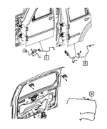 68061909AB - Electrical: Front Door Wiring, Left for Jeep: Liberty Image