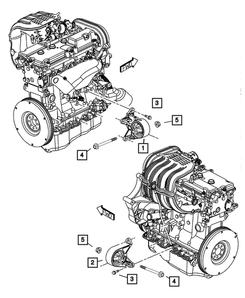 Engine Mounting for 2003 Jeep Liberty #0